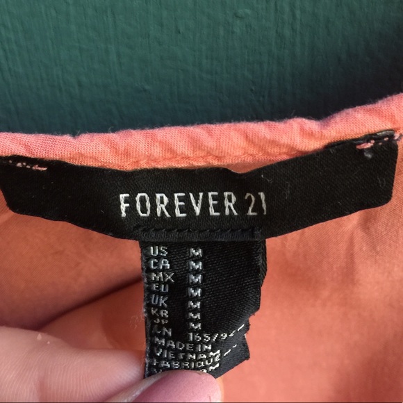 F21 Medium Orange/Pink Tank Top FREE W/ ORDER - Picture 6 of 6